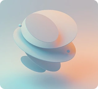 Minimal abstract composition with layered white spheres in soft lighting.